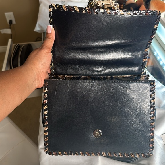 Brahmin mini Francine travertine ballington shoulder bag. - Picture 7 of 9